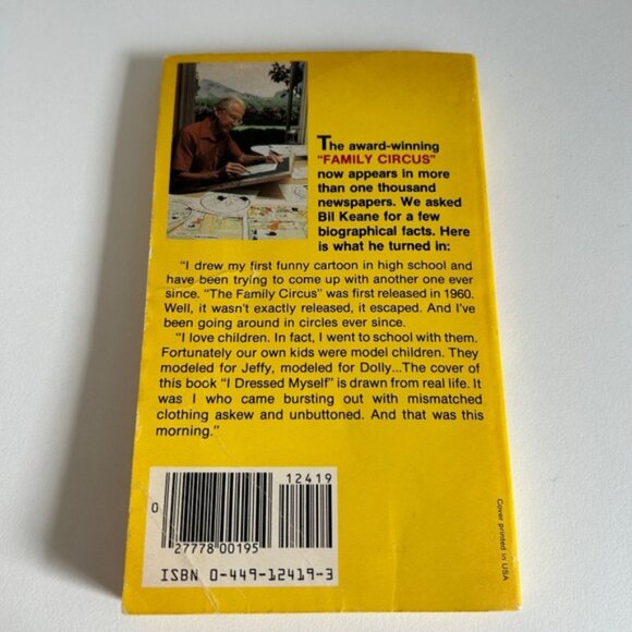 Vintage 1980s the Family Circ By Bil Keane Paperback I Dressed Myself Comics - Picture 2 of 6